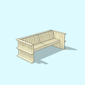 SINGAPORE 2 palletbank - Afbeelding 2