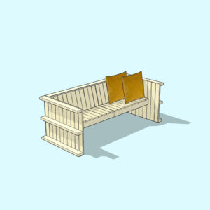 SINGAPORE 2 palletbank - Afbeelding 4