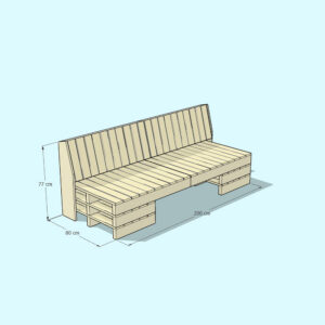 SOESTERBERG 2 palletbank - Afbeelding 3