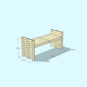 TALLIN 2 palletstijl tafel - Afbeelding 4