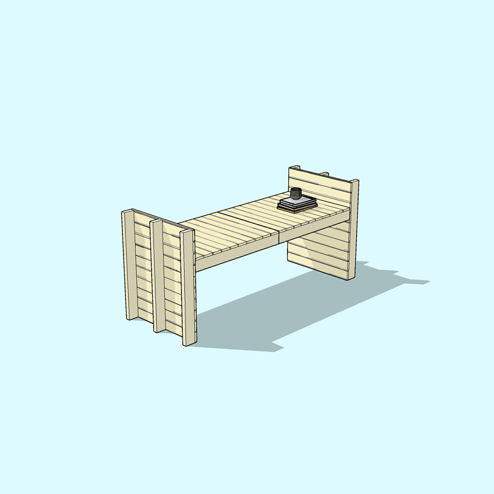 TALLIN 2 palletstijl tafel