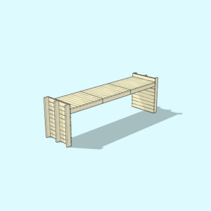 TALLIN 3 palletstijl tafel - Afbeelding 4
