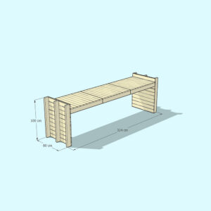 TALLIN 3 palletstijl tafel - Afbeelding 5