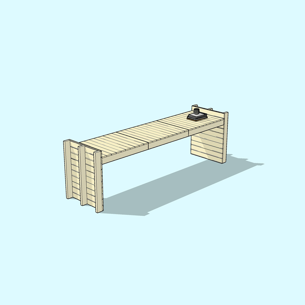 TALLIN 3 palletstijl tafel